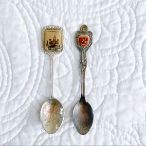 Vintage Silver Collector Spoon Set Moscow & Mockba